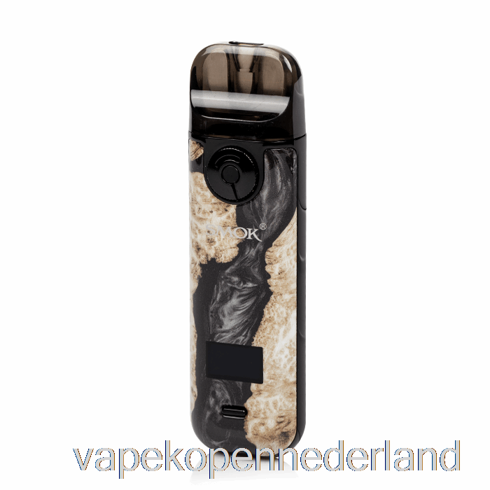 Vape Nederland Smok Novo 4 25w Podkit Zwart Stabiliserend Hout